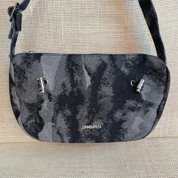 JingPin Shoulder Bag, Military style strap, Black, White, New Condition - Picture 2 of 9